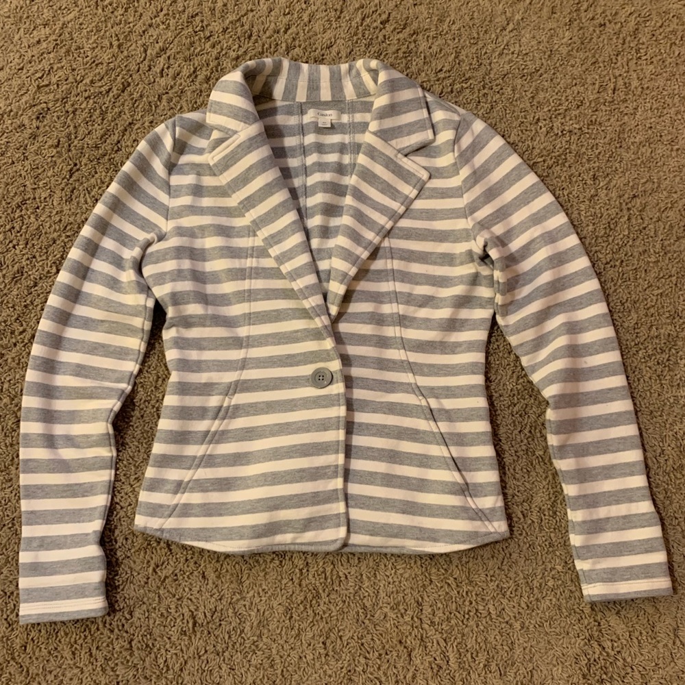 Caslon striped sweater blazer